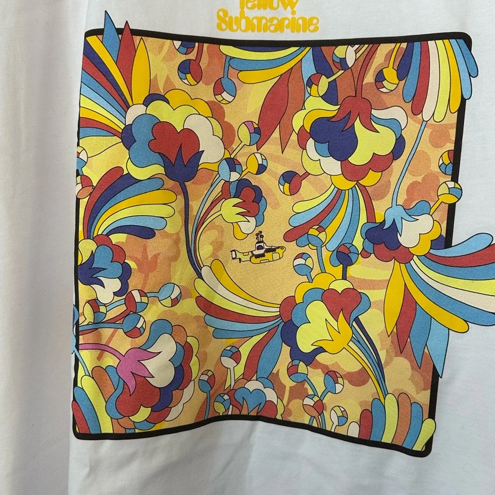 D’Addario‎ Size 2XL White Beatles Yellow Submarine Heinz Edelman Tee